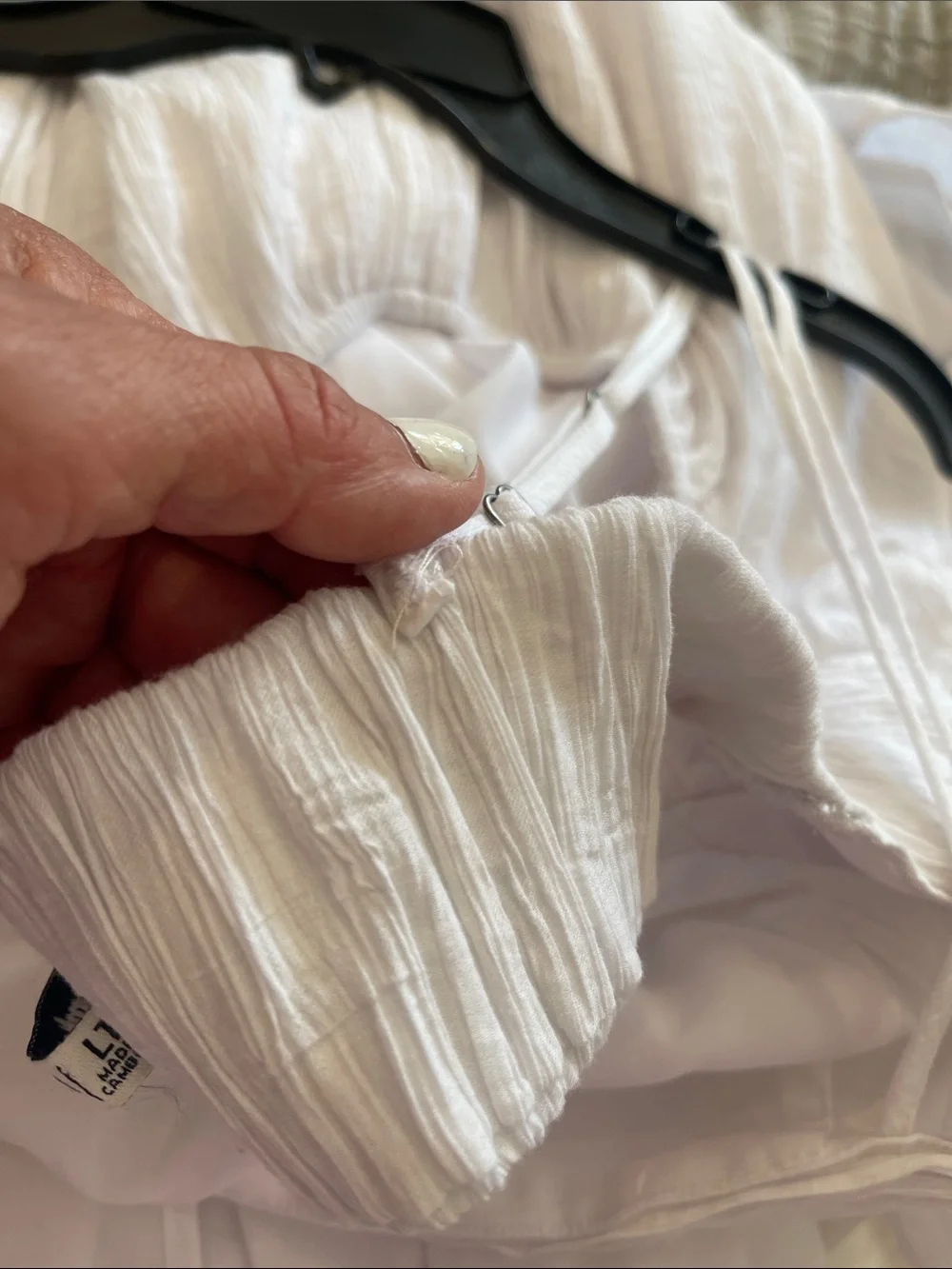 Abercrombie & Fitch White Textured Maxi Dress Large Tall